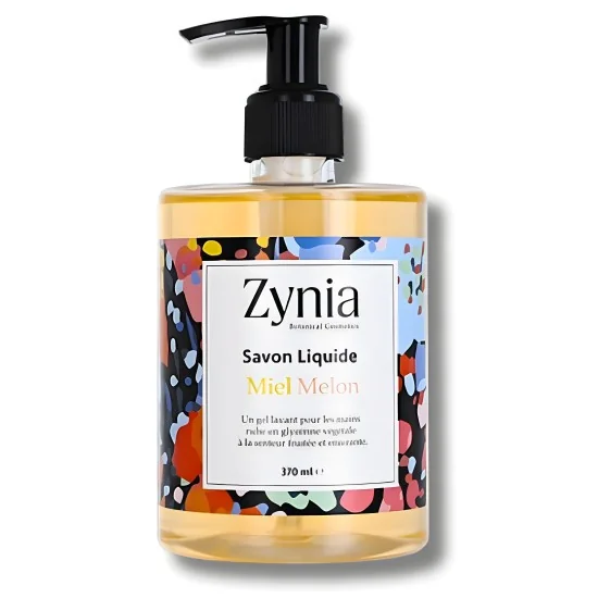ZYNIA - SAVON LIQUIDE MIEL MELON 370ML pour Hygiène