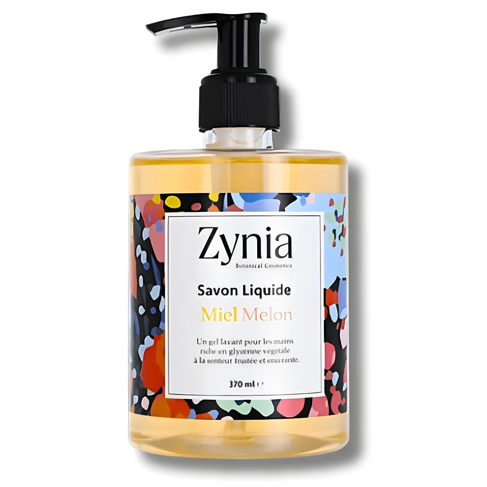 ZYNIA - SAVON LIQUIDE MIEL MELON 370ML pour Hygiène