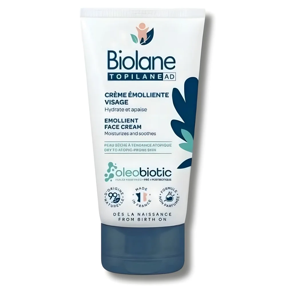 BIOLANE TOPILANE AD - CREME EMOLLIENTE VISAGE 50ML pour Maman et bébé