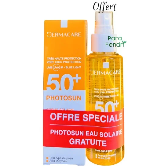 DERMACARE PHOTOSUN - ECRAN INVISIBLE TOUS TYPES DE PEAUX SPF50+ + E...