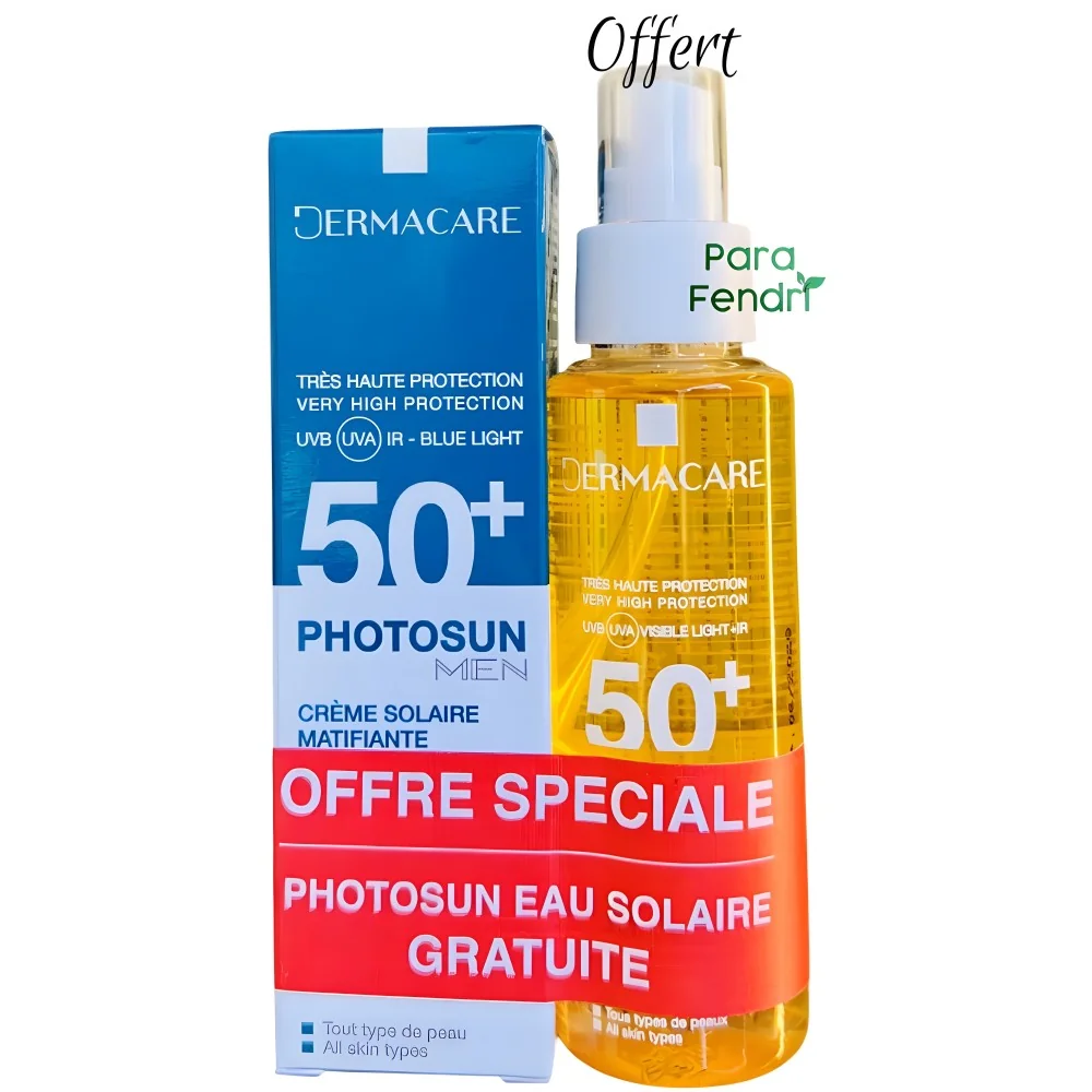 DERMACARE PHOTOSUN - ECRAN INVISIBLE HOMME SPF50+ + EAU SOLAIRE SPF...