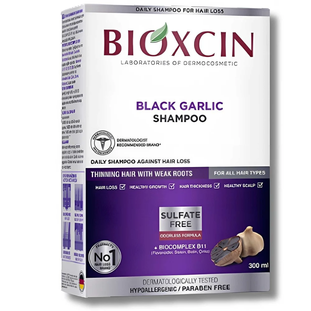 BIOXCIN - SHAMPOING ANTI CHUTE AIL NOIR 300ML pour Beauté