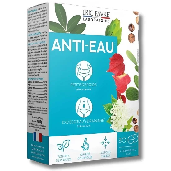 ERIC FAVRE - ANTI EAU 30 COMPRIMES pour Compléments Alimentaires