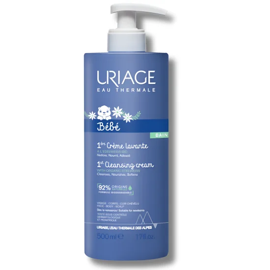 URIAGE BÉBÉ 1ÈRE - CRÈME LAVANTE VISAGE CORPS ET CUIR CHEVELU 500ML...