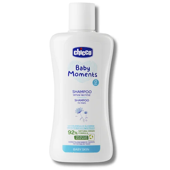 CHICCO BABY MOMENTS - SHAMPOOING SANS LARMES 200ML pour Maman et bébé