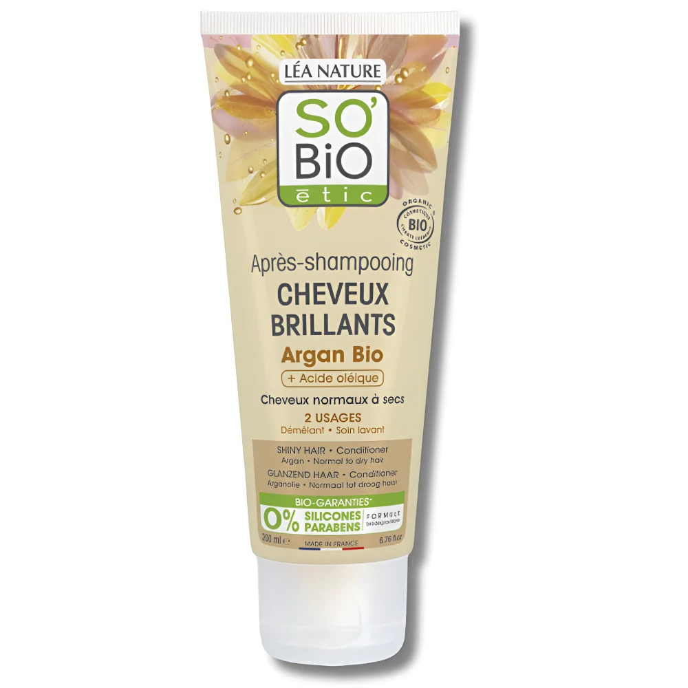 SOBIO - APRES SHAMPOING CHEVEUX BRILLANTS ARGAN 200ML pour Beauté