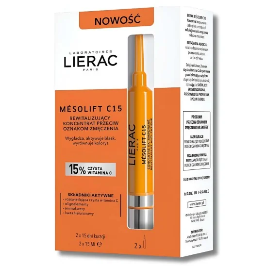 LIERAC - CREME MESOLIFT C15 CONCENTRE EXTEMPORANE 2X15ML pour Beauté