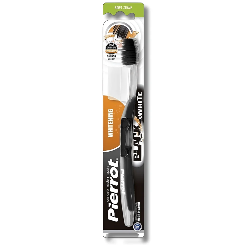 PIERROT - BROSSE DENTS AU CHARBON ACTIVE SOUPLE pour Hygiène