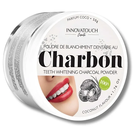 INNOVATOUCH - POUDRE DE BLANCHIMENT DENTAIRE AU CHARBON COCO 50G po...