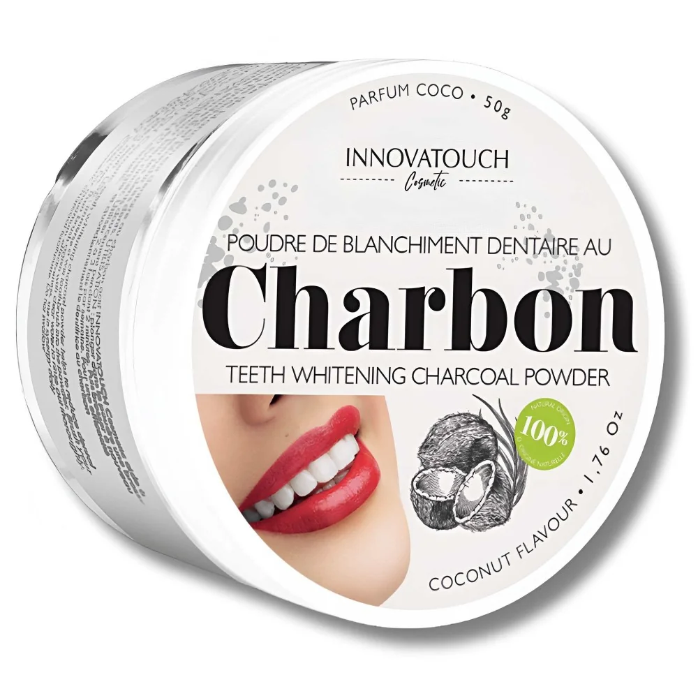 INNOVATOUCH - POUDRE DE BLANCHIMENT DENTAIRE AU CHARBON COCO 50G po...