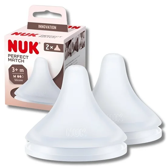 NUK - LOT DE 2 TÉTINES PERFECT MATCH TAILLE M +3MOIS pour Maman et ...