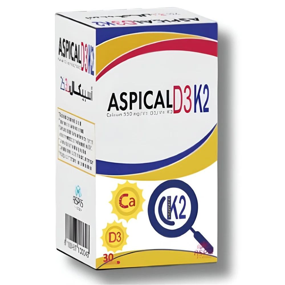 ASPIS PHARMA - ASPICAL D3 K2 30 GELULES pour Compléments Alimentaires