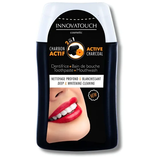 INNOVATOUCH - DENTIFRICE BAIN DE BOUCHE 2 EN 1 AU CHARBON 100ML pou...