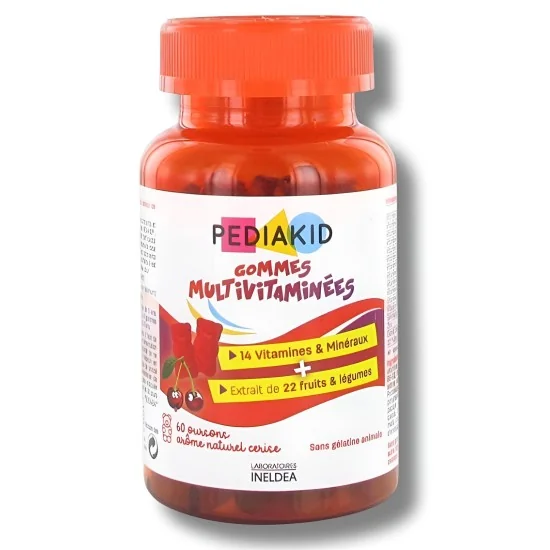 PEDIAKID - GOMMIES MULTIVITAMINEES BOITE DE 60