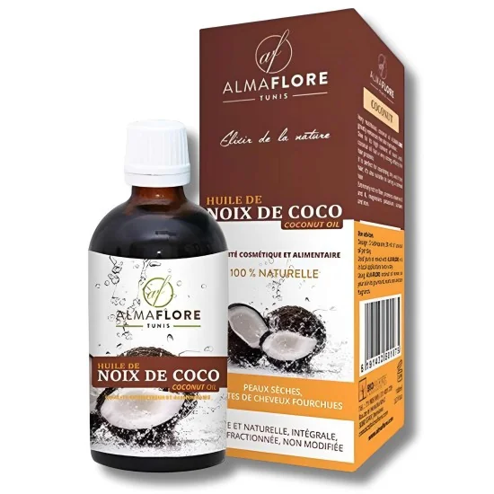 ALMAFLORE - HUILE DE NOIX DE COCO 100ML