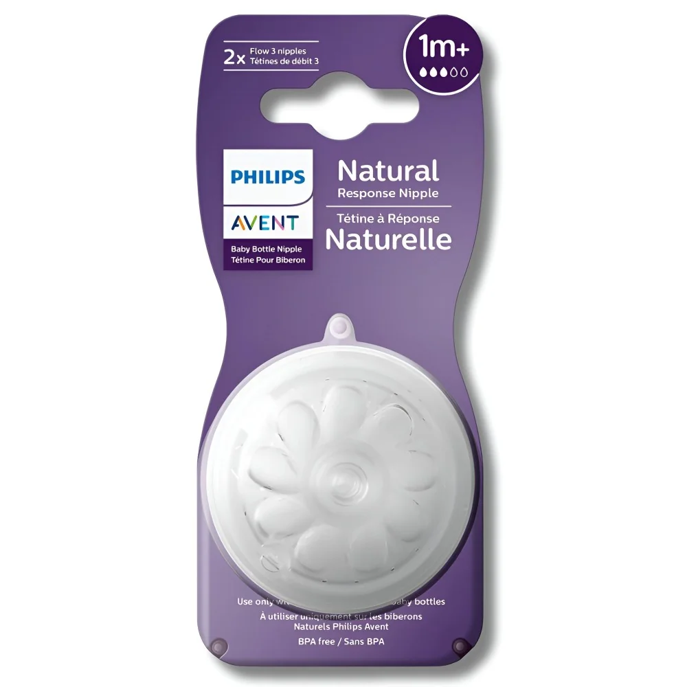 AVENT - LOT DE 2 TETINES NATURAL +1MOIS REF SCF042/27