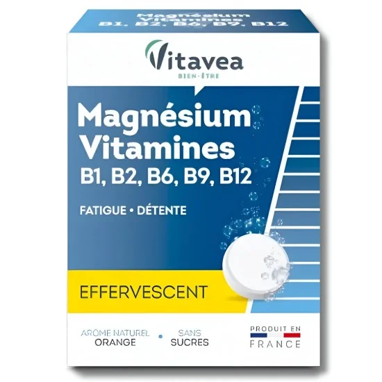 VITAVEA - MAGNÉSIUM + VITAMINES B1, B2, B6, B9, B12
