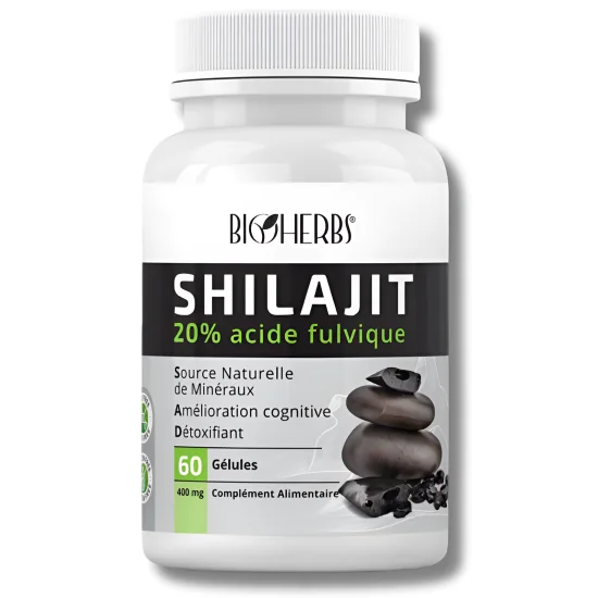 BIOHERBS - SHILAGIT 20% ACIDE FULVIQUE 60 GELULES