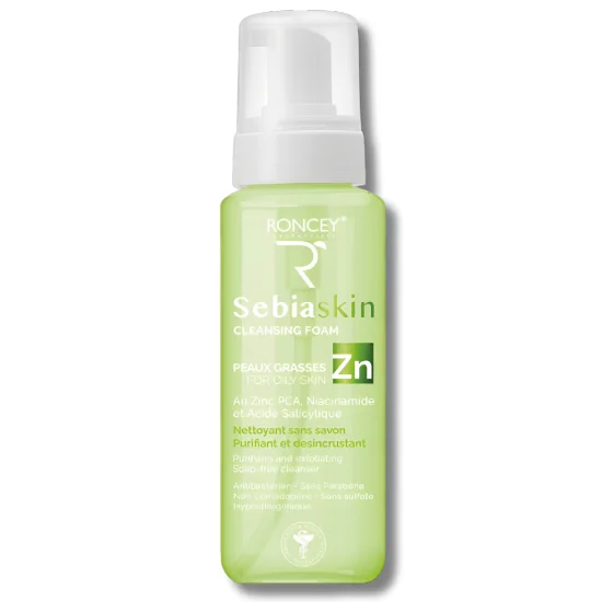 RONCEY SEBIASKIN - MOUSSE NETTOYANTE ECLAIRCISSANTE PEAUX GRASSES 150ML