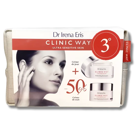 CLINIC WAY COFFRET N°3 CRÈME DE JOUR N°3+ CREME NUIT N°3 pour Coffr...