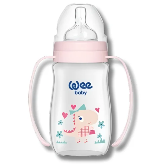 WEE BABY BIBERON CLASSIC PLUS COL LARGE PP AVEC POIGNEE 0-6M 250ML R-484