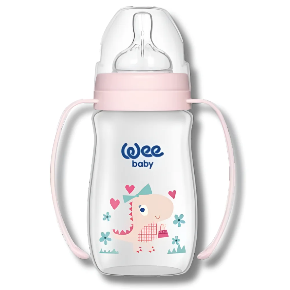 WEE BABY BIBERON CLASSIC PLUS COL LARGE PP AVEC POIGNEE 0-6M 250ML R-484
