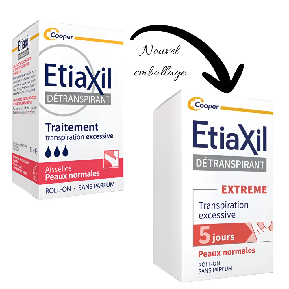 ETIAXIL - ROLL-ON DETRANSPIRANT AISSELLES PEAUX NORMALES 15ML pour ...
