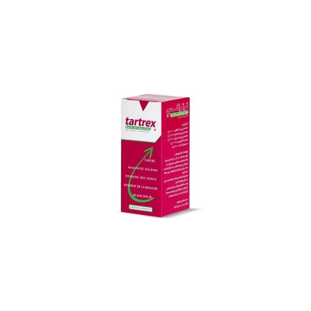 TARTREX BAIN DE BOUCHE AUX HUILES ESSENTIELLES, 250ml pour Hygiène