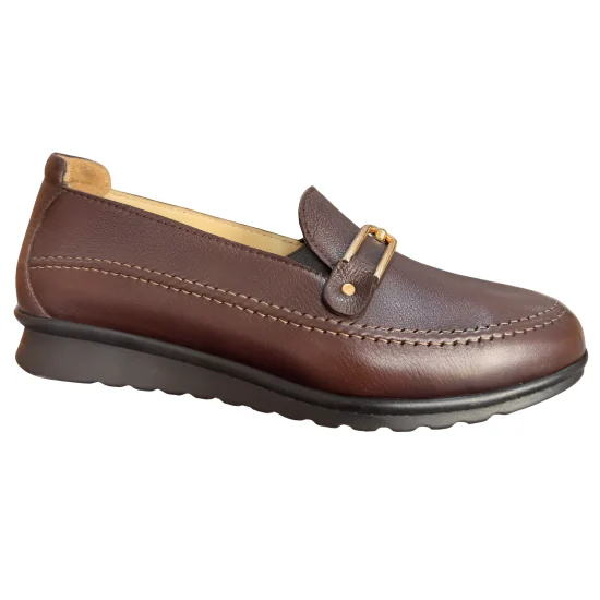 STI LIGHT - DERBIES ORTHOPEDIQUES MARRONS FEMME