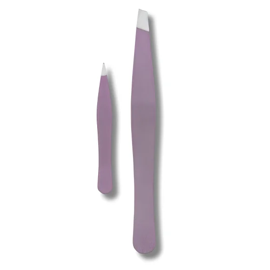 TITANIA - SET PINCES À ÉPILER : PINCE À ÉPILER INCLINÉE + MINI PINCE À ÉCHARDE 1072/LI B