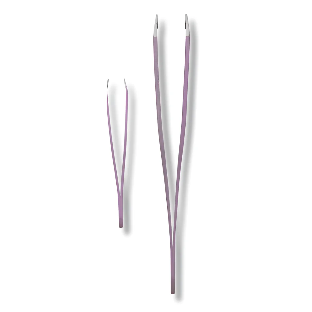 TITANIA - SET PINCES À ÉPILER : PINCE À ÉPILER INCLINÉE + MINI PINCE À ÉCHARDE 1072/LI B