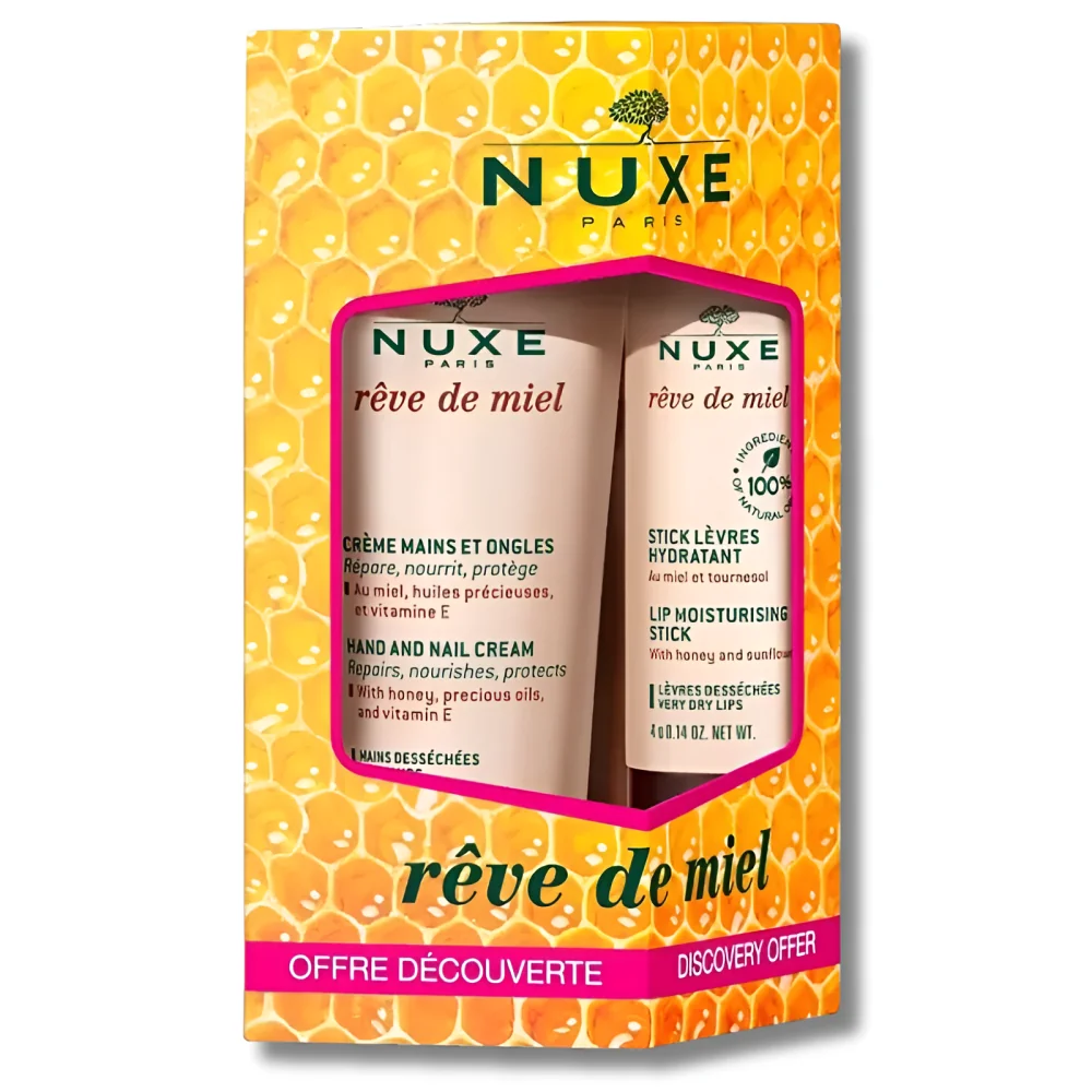 NUXE RÊVE DE MIEL - DUO STICK LÈVRES 4GR + CRÈME MAINS 30ML