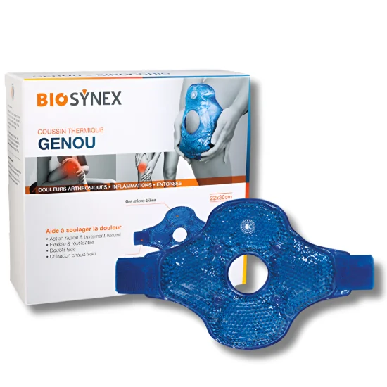 BIOSYNEX - COUSSIN THERMIQUE GENOU 22 X 30 CM