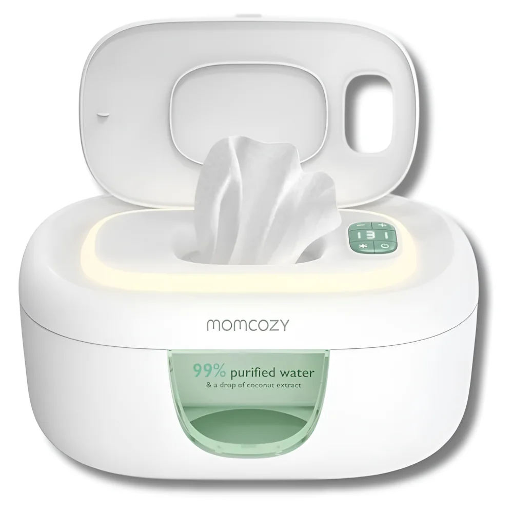MOMCOZY – CHAUFFE-LINGETTES & VEILLEUSE INTÉGRÉE
