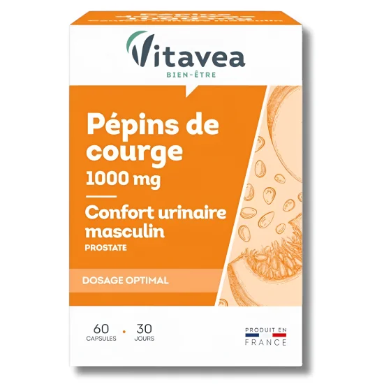 VITAVEA - PEPINS DE COURGE 1000MG 60 CAPSULES