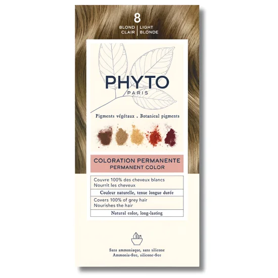 PHYTO PHYTOCOLOR - COLORATION PERMANENTE 8 BLOND CLAIR