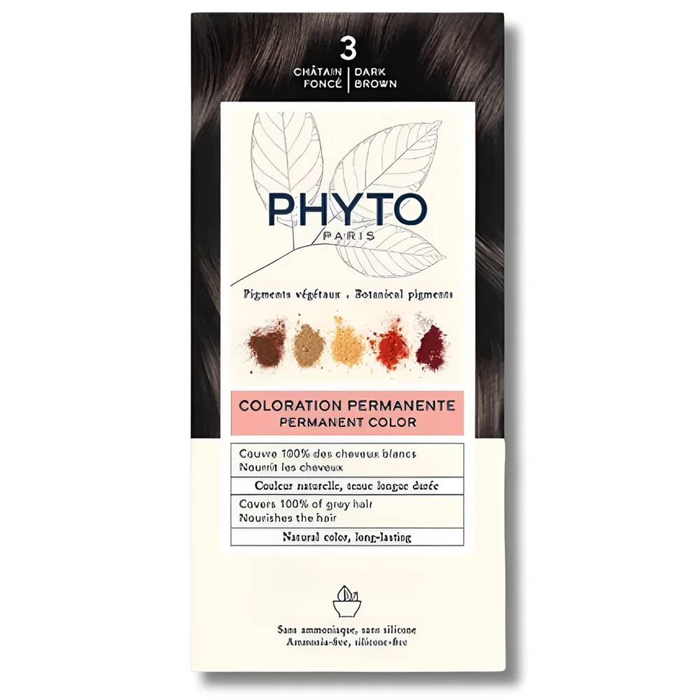 PHYTO PHYTOCOLOR - COLORATION PERMANENTE CHATIN FONCE 3