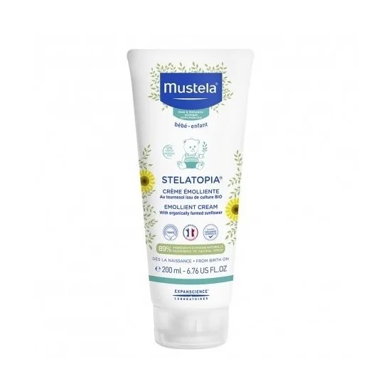 Mustela STELATOPIA CREME EMOLLIENTE 200ML pour Maman et bébé