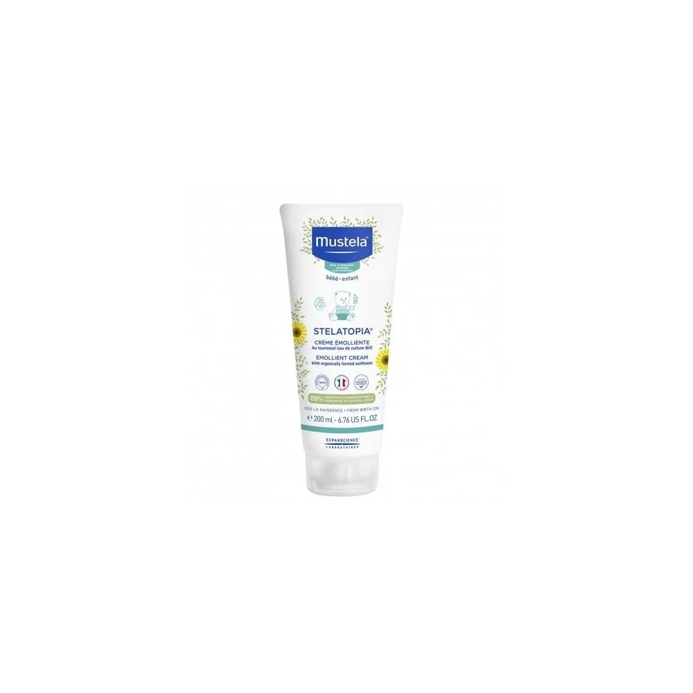 Mustela STELATOPIA CREME EMOLLIENTE 200ML pour Maman et bébé