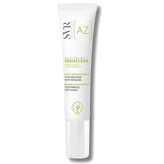 SVR SEBIACLEAR - GEL FLASH 4H EFFET PATCH INVISIBLE 15ML