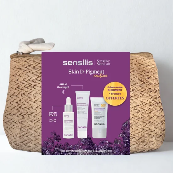 SENSILIS SKIN D-PIGMENT ROUTINE - [SERUM ATX B3] 30ML + CREME [AHA10 OVERNIGHT] 30ML + PHOTOCORRECTION D-PIGMENT SPF 50+ OFFERT