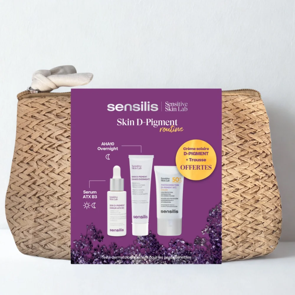 SENSILIS SKIN D-PIGMENT ROUTINE - [SERUM ATX B3] 30ML + CREME [AHA10 OVERNIGHT] 30ML + PHOTOCORRECTION D-PIGMENT SPF 50+ OFFERT