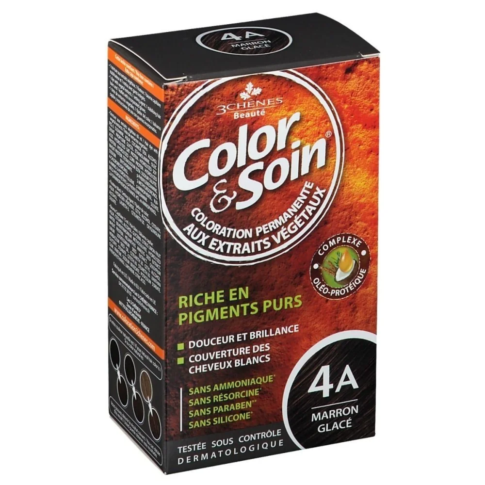 color soin marron glace 4a coloration permanente pour Beauté