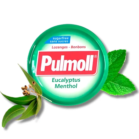 PULMOLL - PASTILLES EUCALYPTUS MENTHOL SANS SUCRES 45 G