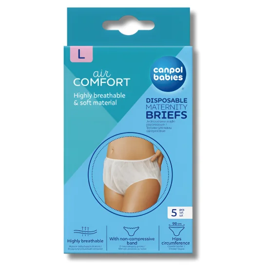 CANPOL BABIES - 5 CULOTTES DE MATERNITE JETABLES TAILLE L