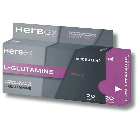 HERBEX - L-GLUTAMINE 300MG 20 GELULES
