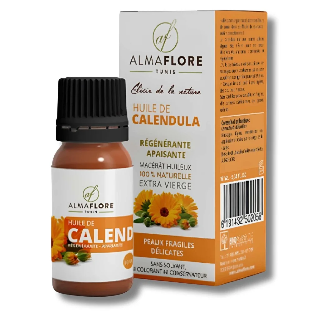 ALMAFLORE - HUILE DE CALENDULA 10ML pour Soins