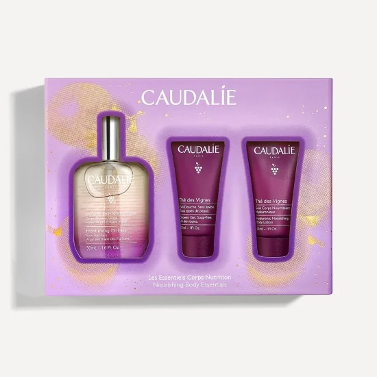 CAUDALIE - OIL ELIXIR COFFRET HUILE DE SOIN LISSAGE & GLOW