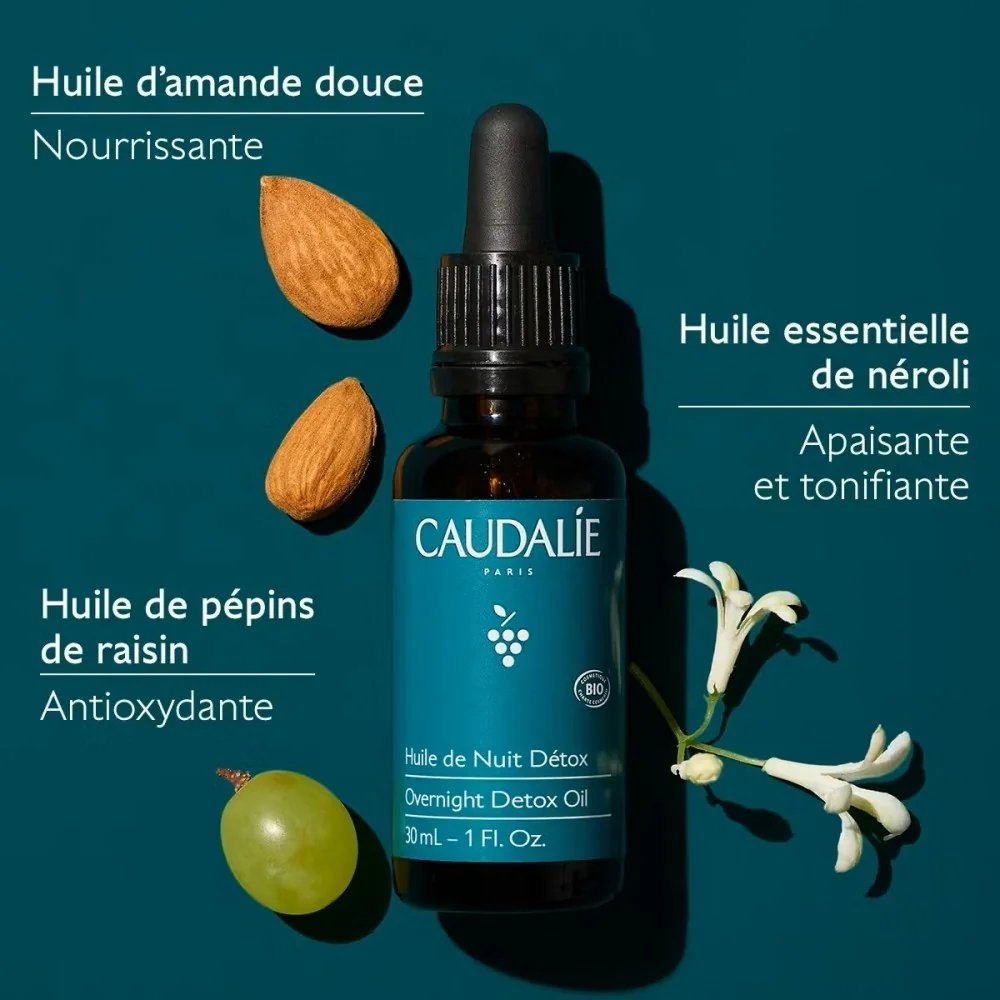 CAUDALIE VINOCLEAN - HUILE DE NUIT DETOX BIO 30ML