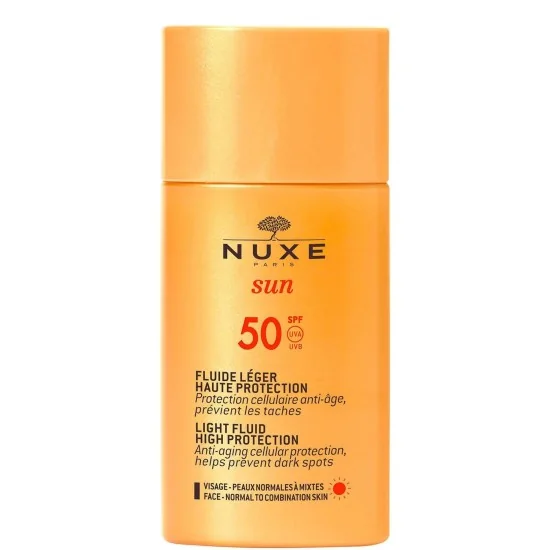 NUXE SUN FLUIDE LÉGER HAUTE PROTECTION SPF50 50 ML pour Beauté